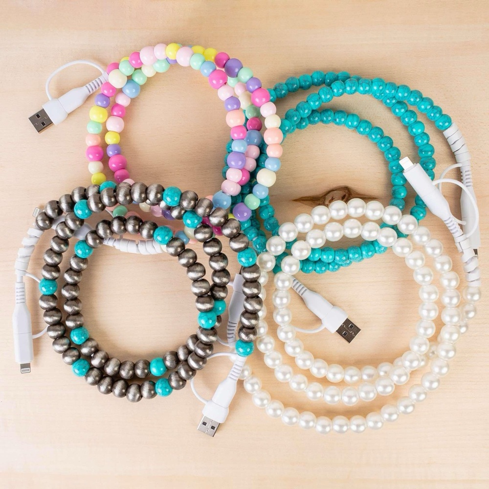 Colorful Beaded USB Charging Cables